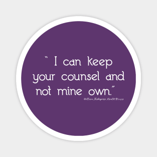 I can keep your counsel Magnet